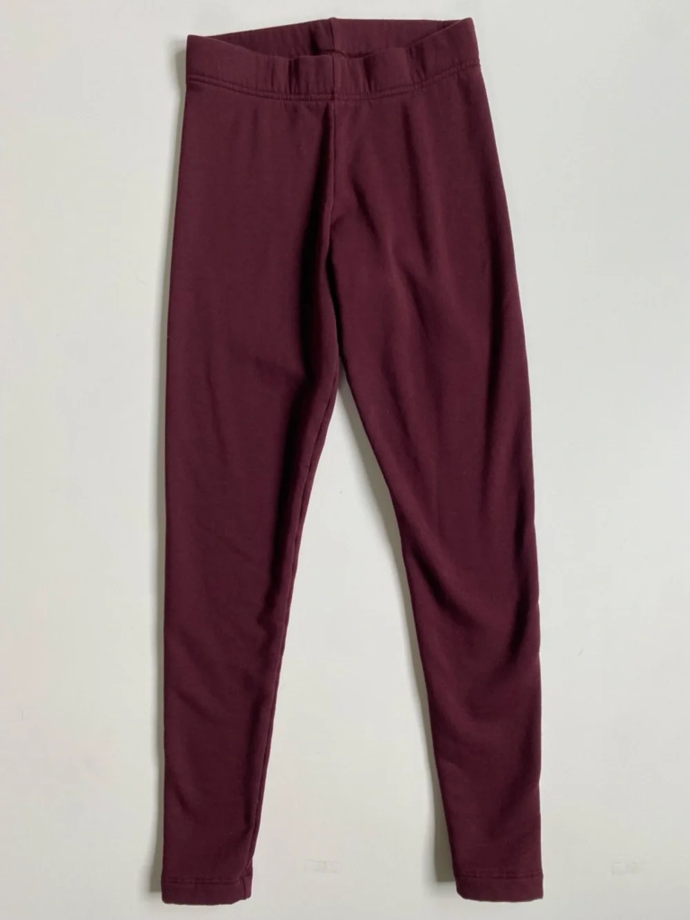 Old Navy Burgundy Maroon Fleece Lined Stretch Leggings XS